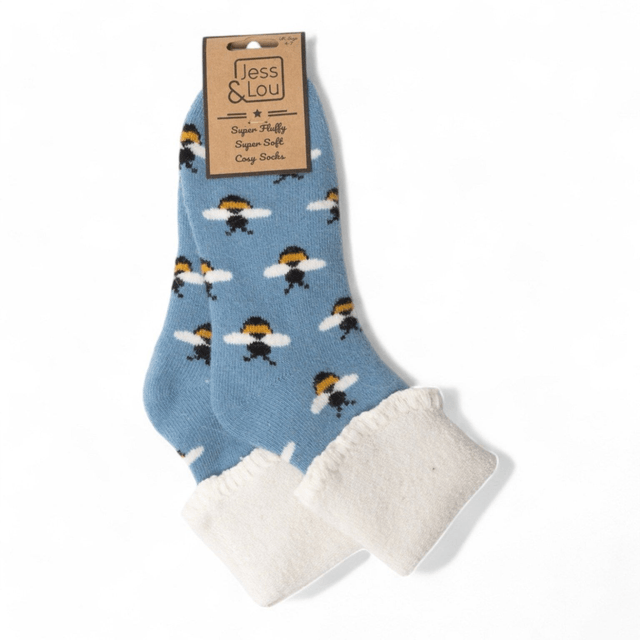 Cosy Cuffed Bee Socks