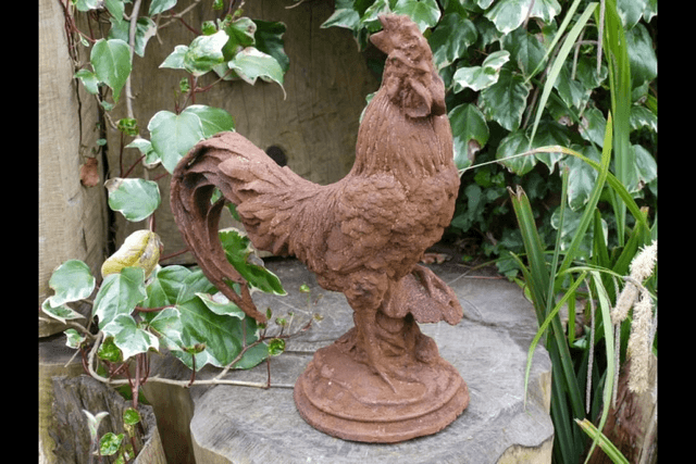 Very Heavy Cast Iron Cockerel 