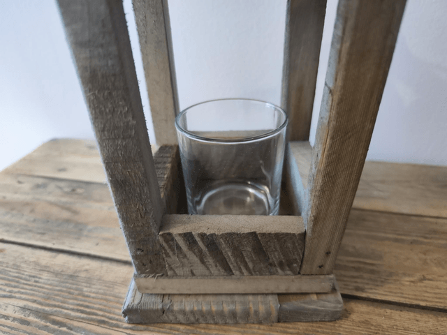 Pallet wood Hanging Tealight Holder / Lantern