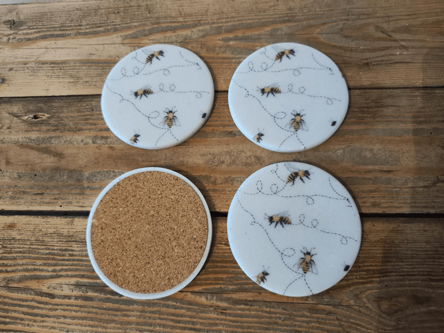 Set of 4 Bee Coasters