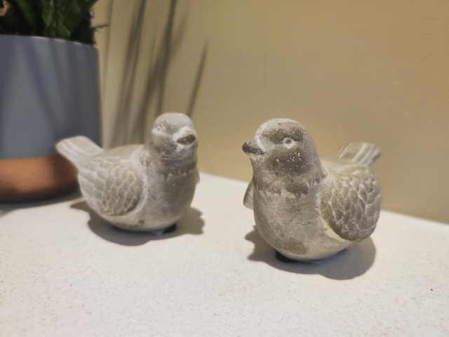 Cement Bird Ornament 