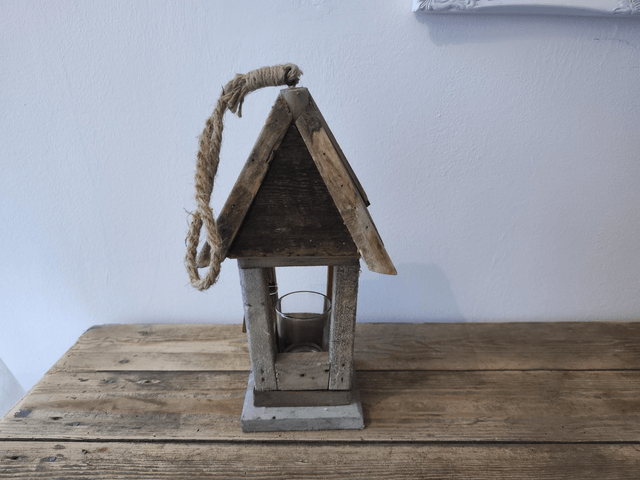 Pallet wood Hanging Tealight Holder / Lantern