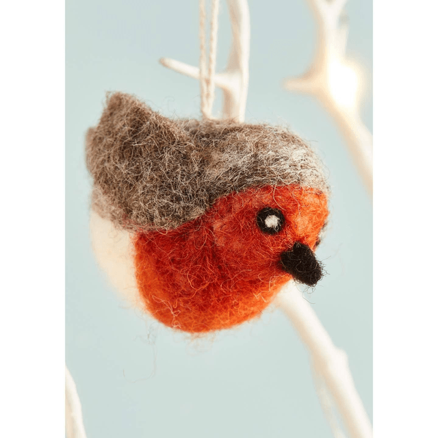 Felt Hanging Robin Christmas Decorations