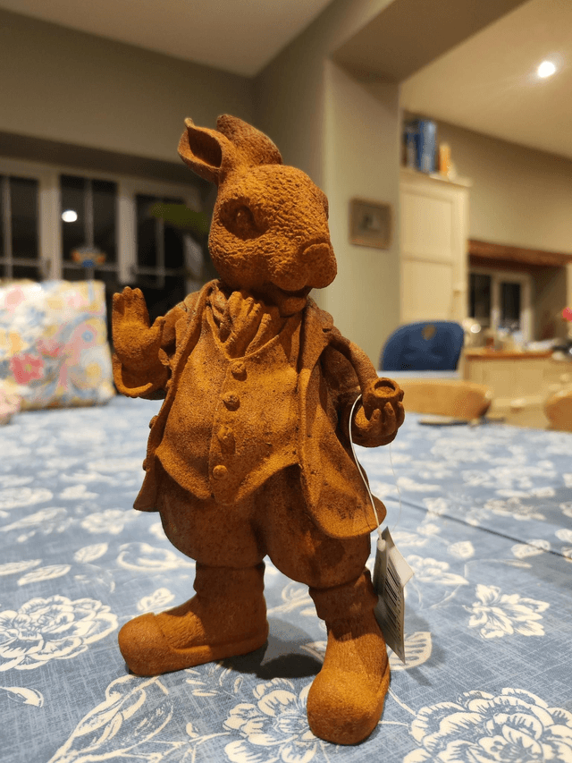 Cold Cast Iron Hare/Rabbit in Suit