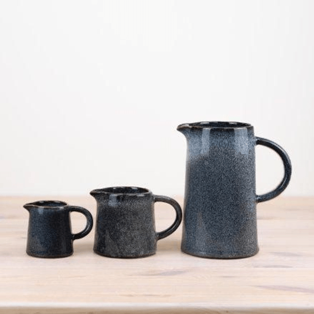 Two Tone Glazed Blue Jug