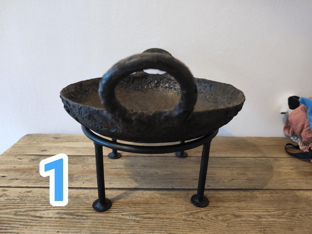 Antique Indian Cooking Bowl No1