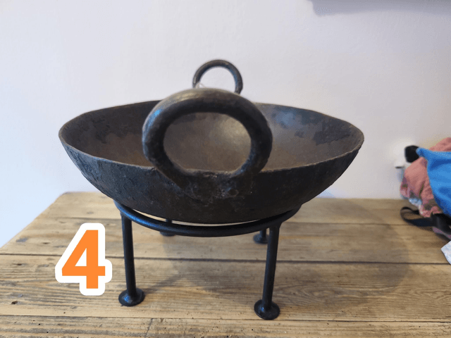 Antique Indian Cooking Bowl No4 (small hole) 