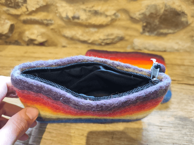 Fairtrade Rainbow Felt Bag