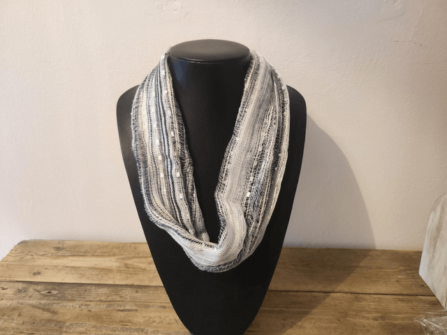 Vibrant Multi-weave Magnetic Scarf / Fabric Necklace