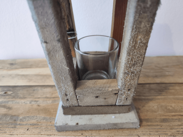 Pallet wood Hanging Tealight Holder / Lantern