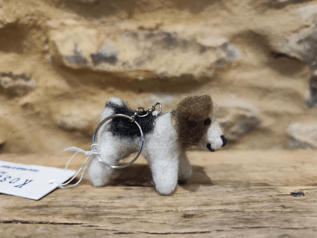 Fairtrade Felt Dog Keyring 