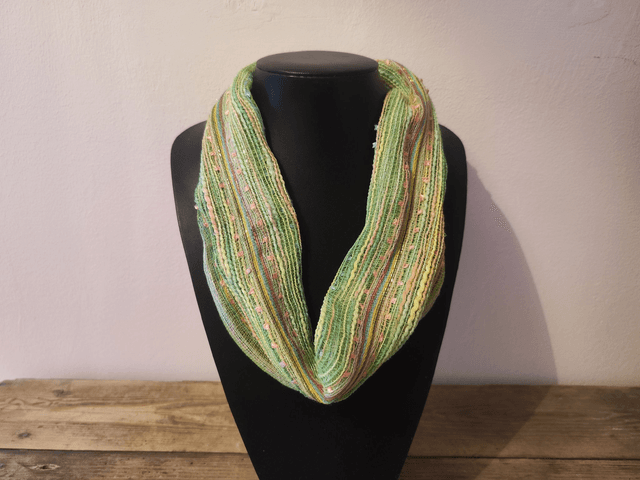 Vibrant Multi-weave Magnetic Scarf / Fabric Necklace