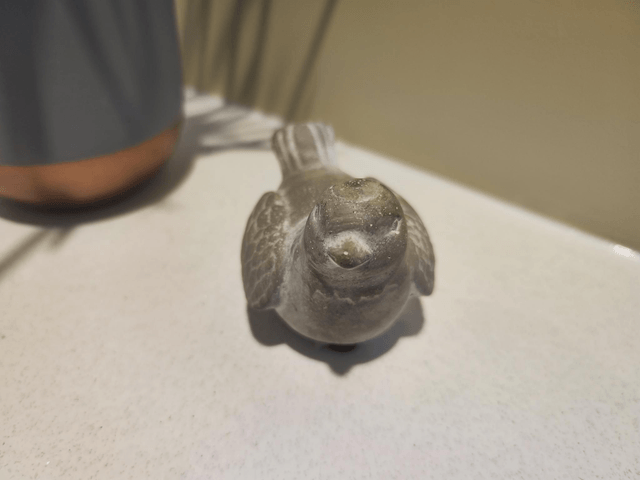 Cement Bird Ornament 