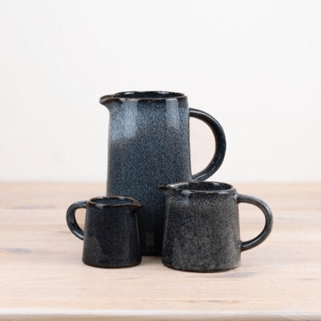 Two Tone Glazed Blue Jug