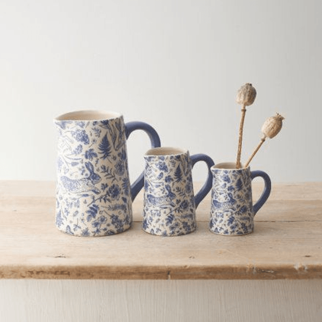 Blue Hare Jug (3 sizes)