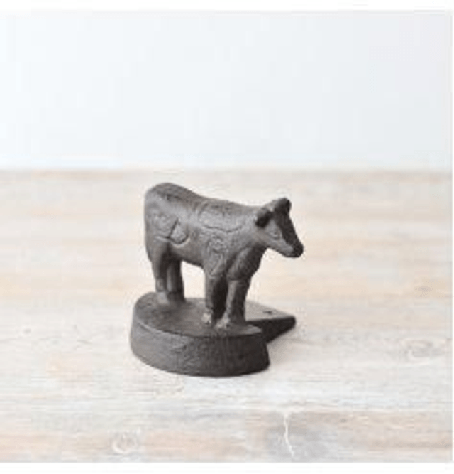 Cast Iron Cow Doorstop 