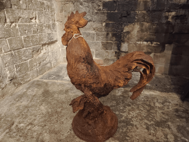 Very Heavy Cast Iron Cockerel 