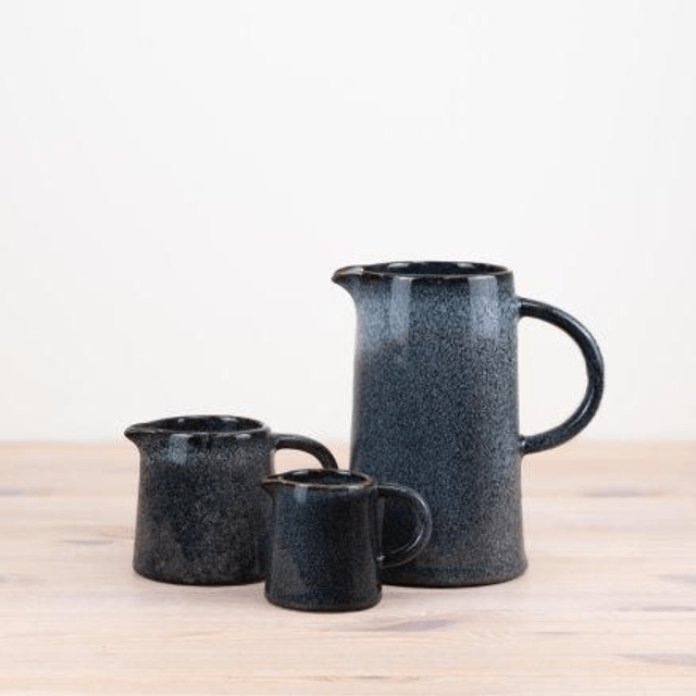 Two Tone Glazed Blue Jug