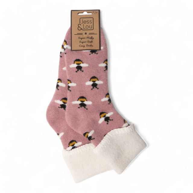Cosy Cuffed Bee Socks