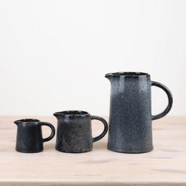 Two Tone Glazed Blue Jug