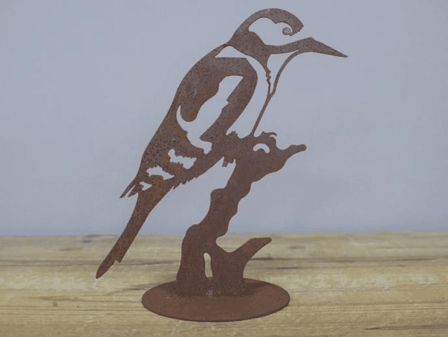 Woodpecker Bird on a Plate