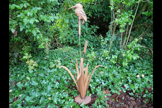 Metal Bird in the Reeds 
