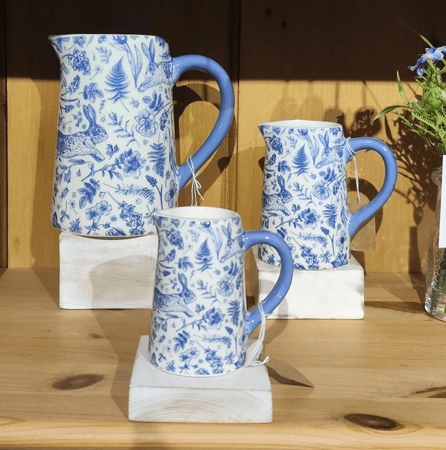 Blue Hare Jug (3 sizes)