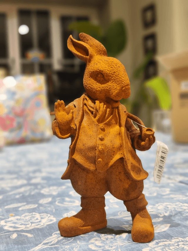 Cold Cast Iron Hare/Rabbit in Suit