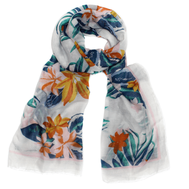Hazel and Pip Cornwall Large Floral Scarf